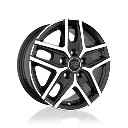MSW 40 Van Jante 16" 5x114 Gloss black full polished