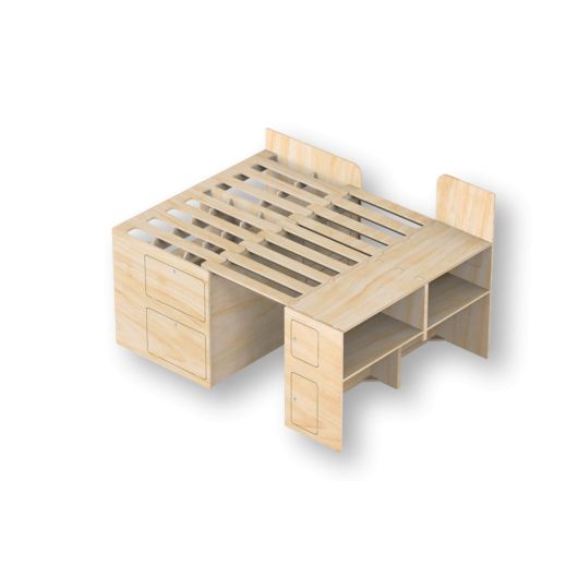 Lit peigne 138 cm Max Plus BMAX de SIMPLE VANS | Couchage pour van aménagé et fourgon