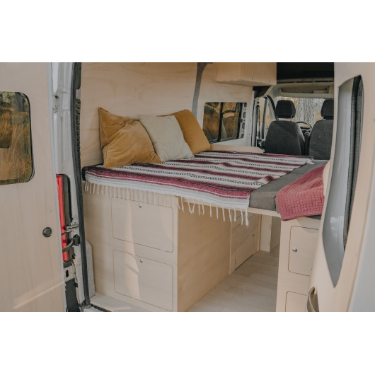 Lit peigne 138 cm Max Plus BMAX de SIMPLE VANS | Couchage pour van aménagé et fourgon