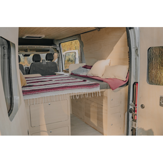Lit peigne 138 cm Max Plus BMAX de SIMPLE VANS | Couchage pour van aménagé et fourgon