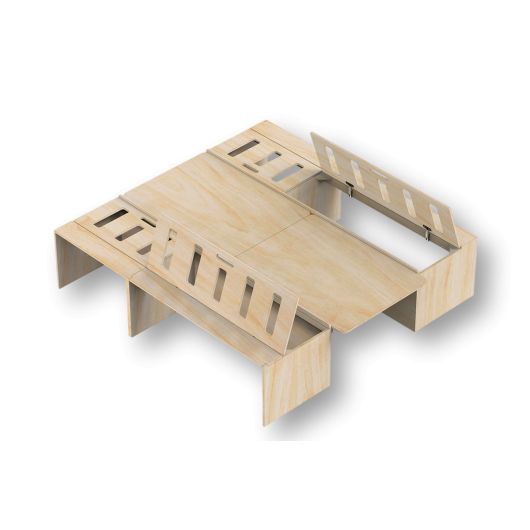 Lit Salon King Plus BSL KING de Simple Vans | Couchage pour van aménagé et fourgon | Rangements