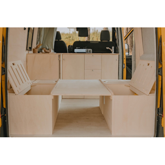 Lit Salon King Plus BSL KING de Simple Vans | Couchage pour van aménagé et fourgon