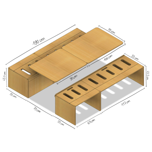 Lit Salon King Plus BSL KING de Simple Vans | Couchage pour van aménagé et fourgon | Dimensions 186 x 190