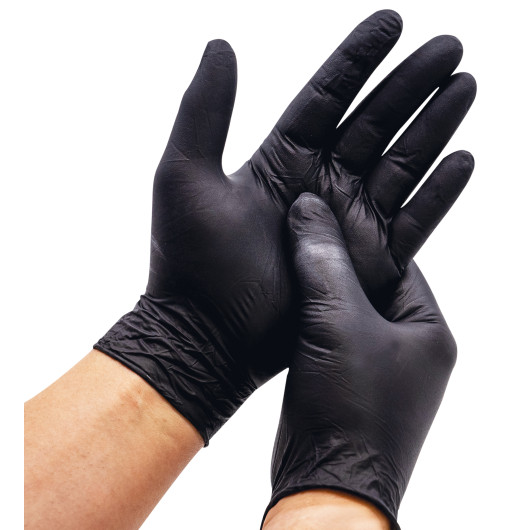 Boite de 100 gants Car System nitrile noir | Protection des mains