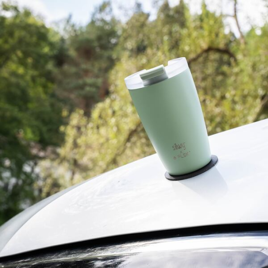 Mug thermo magnétique Midnight Silwy pour van et fourgon aménagé| antichute vert