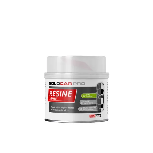 Résine polyester orthophtalique Solocar armée | Réparation carrosserie ou camping-car | 1 Kg