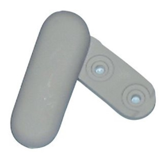 Tourniquet 54 mm DECMO - bloc porte ABS gris pour van, camping-car et bateau
