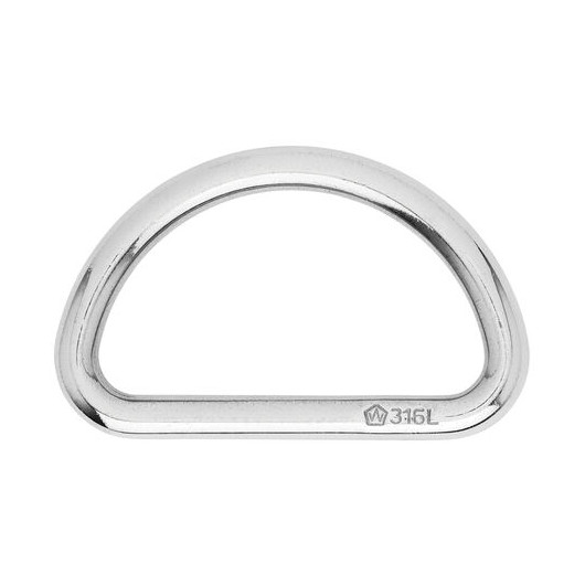 Anneau D inox 316L Wichard |Sangle, sandow & élastique accastillage équipement bateau à voile moteur | inox poli