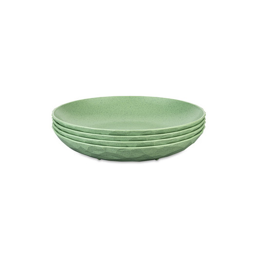 Assiettes creuses Ø 22 cm - vaisselle sans mélamine - vert