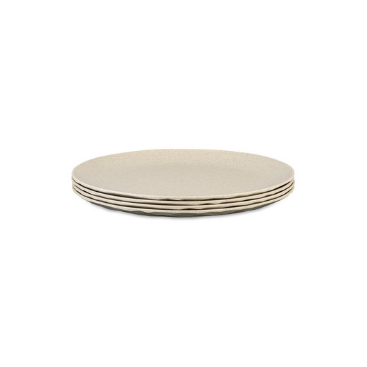 Assiettes plates Ø 26 cm - vaisselle sans mélamine - beige