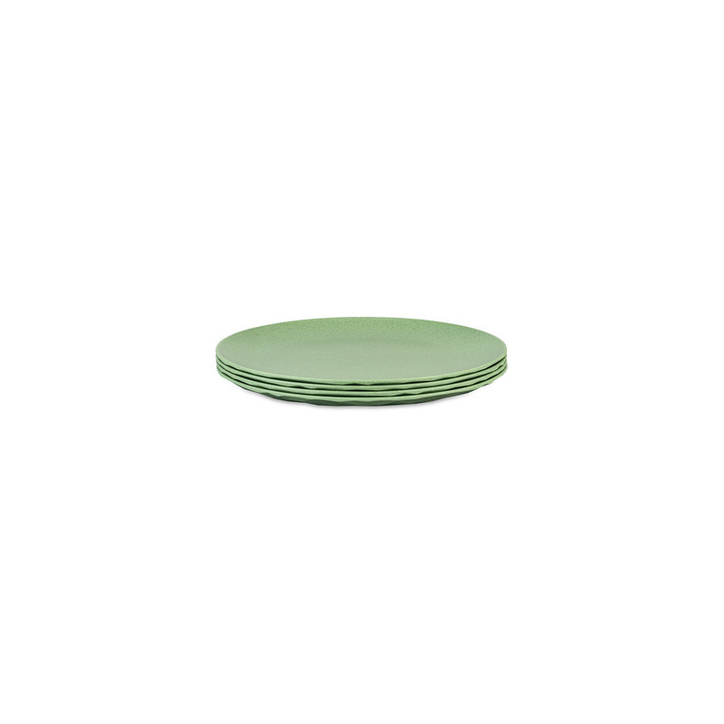 Lot De 6 Assiettes Plates En Mélamine 27.9 Cm - Sans BPA, Incassables, Lavables Au Lave-vaisselle, Motif Citron