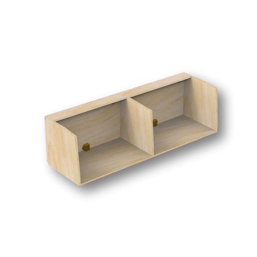 Grand meuble haut PLUS de Simple Vans | Rangements pour fourgon et van aménagé | Double compartiments