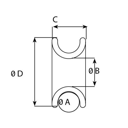 Anneau de friction Wichard | Anneau faible friction accastillage voilier de croisière ou régate | dimensions