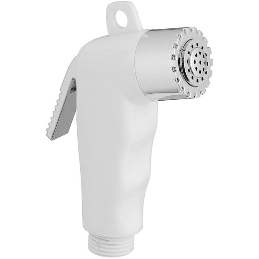 Douchette Trem en plastique blanc | Accessoires pour le camping-car & bateau : douchette en plastique | Gachette Chromée