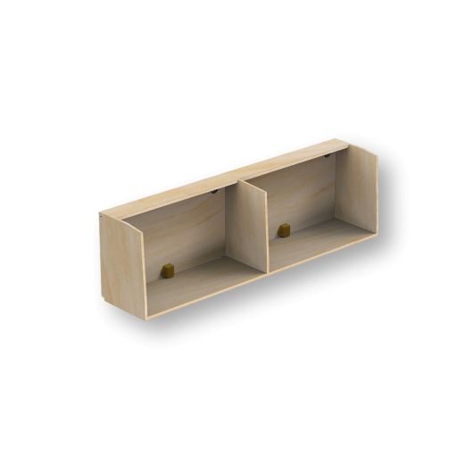 Petit meuble haut PLUS de Simple Vans | Rangements pour fourgon et van aménagé | Double compartiment
