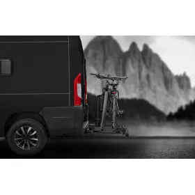EUFAB Porte vélos noir SD260 SD260 EUFAB - porte-vélos télescopique de boule d'attelage pour fourgon aménagé