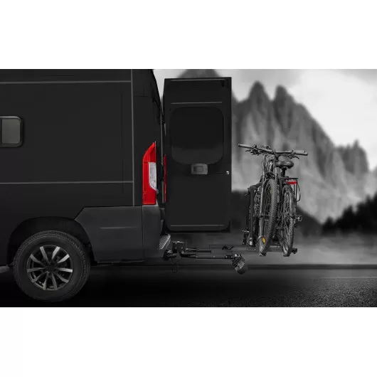 SD260 EUFAB noir Porte-vélos télescopique de boule d'attelage