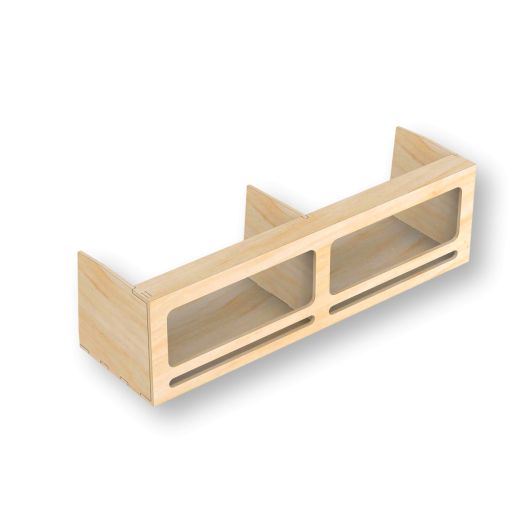 Grande étagère PLUS pour aménagement de van de Simple Vans | Rangements en bois pour fourgon aménagé | Profondeur 30 cm