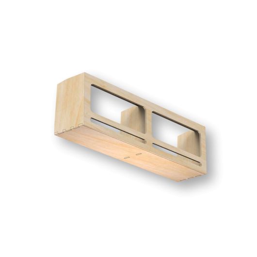 Grande étagère PLUS pour aménagement de van de Simple Vans | Rangements en bois pour fourgon aménagé | Profondeur 21 cm