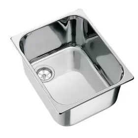 Évier rectangulaire Can LA1401 en inox | Accessoire de cuisine pour bateau et camping-car | Vue de 3/4