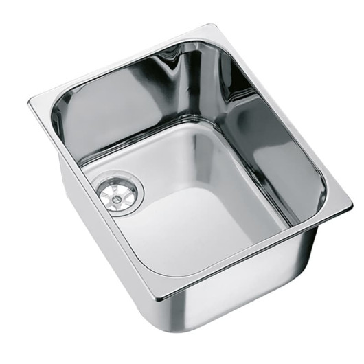 Évier rectangulaire Can LA1401 en inox | Accessoire de cuisine pour bateau et camping-car | Vue de 3/4