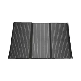 MESTIC MSFO-100  | Panneau solaire pliable 100 W, vu de côté entrouvert.
