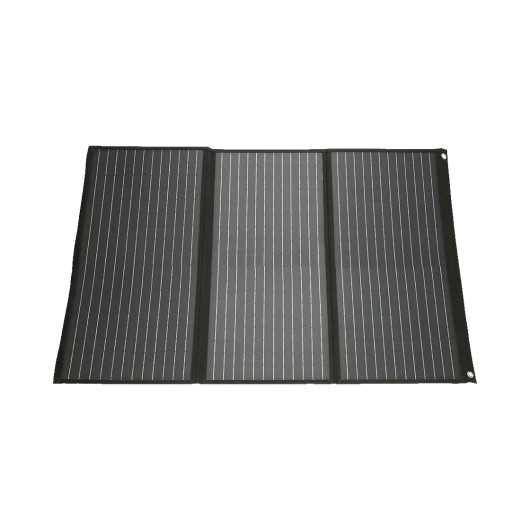 MESTIC MSFO-100  | Panneau solaire pliable 100 W, vu à plat, bords rabattus.