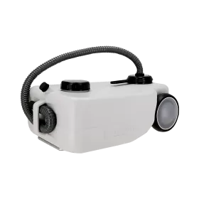 TRAVELLIFE Réservoir d'eau à roulettes 21 L Réservoir à roulet Travellife de 21 L avec bec | Jerrican en plastique alimentaire pour camping-car ou van aménagé | Vue de côté