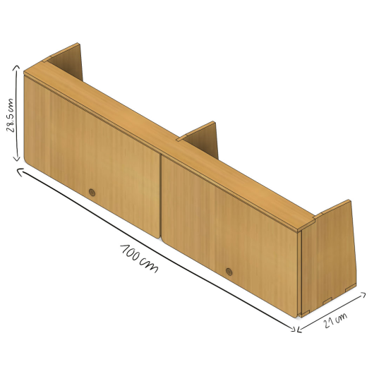 Kit aménagement pour fourgon Partners Paradise Simple Vans | Meubles en bois pour van aménagé | Etagères à portes fines
