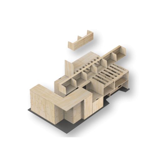 Kit aménagement pour fourgon Partners Paradise Simple Vans | Meubles en bois pour van aménagé