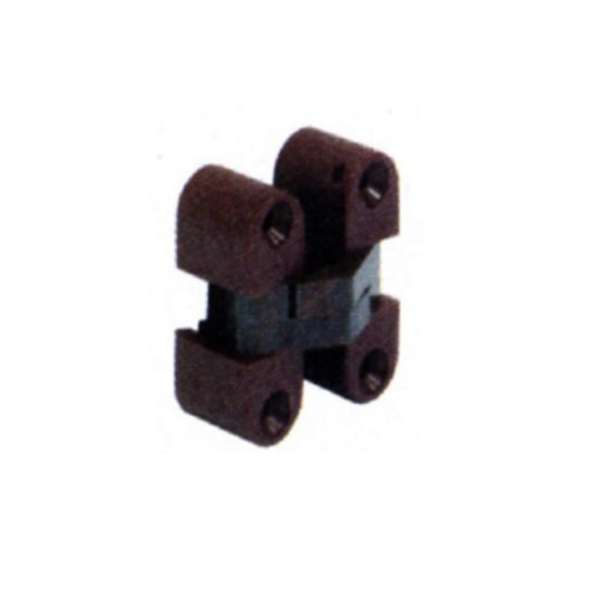 Charnière invisible 33x11 mm laiton Decmo | aménagement intérieur en van, bateau ou camping-car - marron