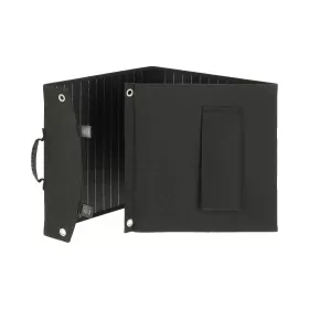 MESTIC MSFO-200, panneau solaire liant sur forme de valise, haute puissance 200W vu de côté ouvert.