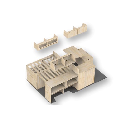 Kit aménagement pour fourgon Family Classic de Simple Vans | Meubles en bois pour van aménagé | Aménagement pour fourgon