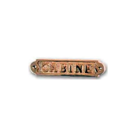FS Plaque laiton cabine