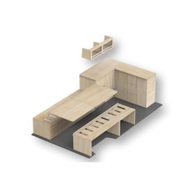 Kit aménagement pour fourgon Super Sleeper L2 / L3 de Simple Vans | Meubles en bois pour van aménagé | L3