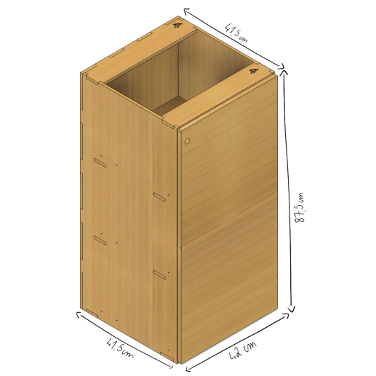 Kit aménagement pour fourgon Super Sleeper L2 / L3 de Simple Vans | Meubles en bois pour van aménagé | Meuble porte large
