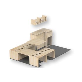 Kit aménagement pour fourgon Essentials Plus de Simple Vans | Meubles en bois pour van aménagé