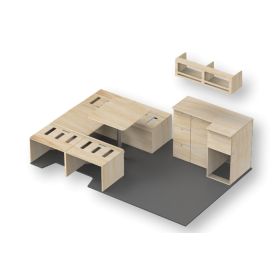 Kit aménagement pour fourgon Essentials Plus de Simple Vans | Meubles en bois pour van aménagé