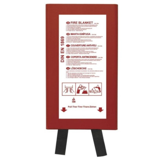 Couverture anti-feu 120x120cm Crosseven | lutte incendie en bateau, van et camping-car