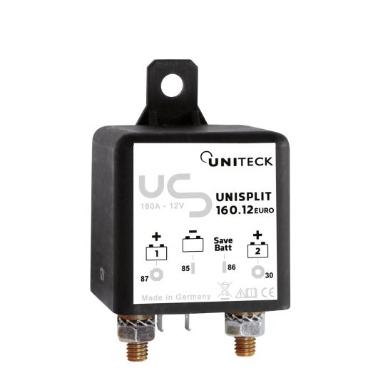 Coupleur séparateur Uniteck UNISPLIT 160A | Raccordement à l'alternateur | UNISPLIT 160.12 EURO 6