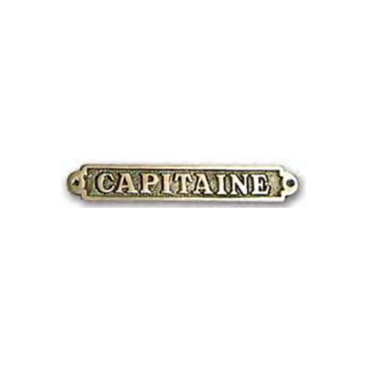 FS Plaque laiton capitaine