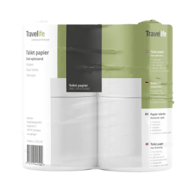 TRAVELLIFE Papier toilette x4 Papier toilette - accessoire pour WC chimique ou à cassettes - lot de 4