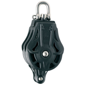 Poulie sans bille double émerillon manille ringot Wichard | Poulie à friction accastillage de bateau | faible friction