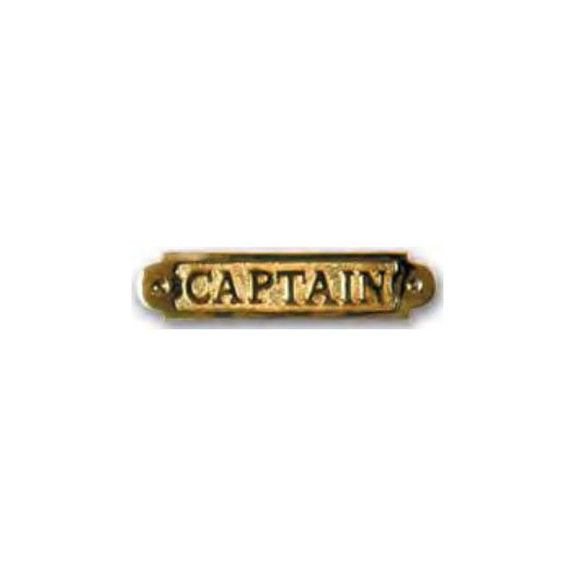 FS Plaque laiton captain