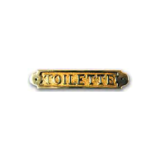 FS Plaque laiton toilettes