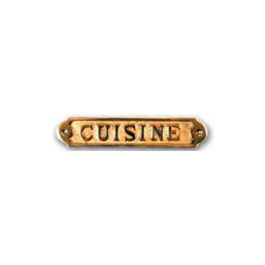 FS Plaque laiton cuisine