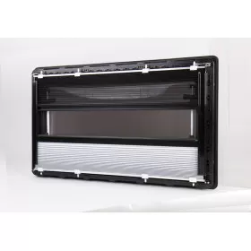 Baie latérale Acrylight - aménagement intérieur du van - extérieur