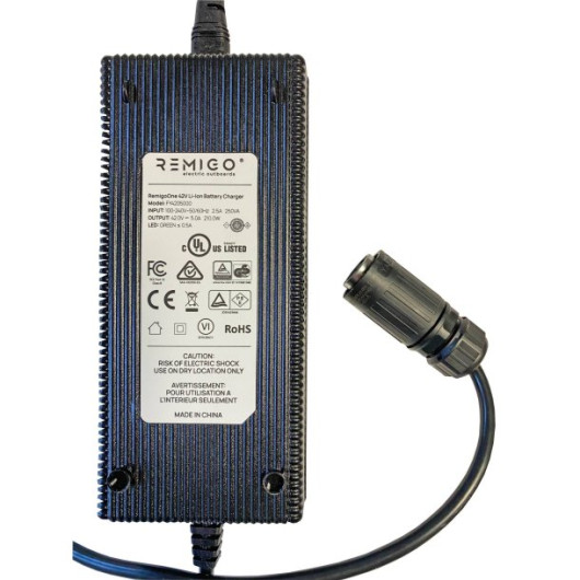 Chargeur standard Remigo de 210 W | Chargeur de pour moteur électrique RemigoOne | Vue de dessus