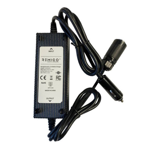 Chargeur allume-cigare Remigo de 84 W | Chargeur de pour moteur électrique RemigoOne | Vue de dessus