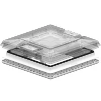 Lanterneaux 50 x 50 cm homologués | van aménagé, fourgon, camping-car et caravane | fenêtre de toit